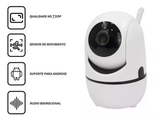 CAMERA IP WIFI SENSOR MOVIMENTO AUDIO