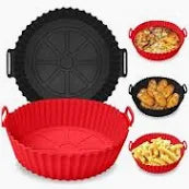 FORMA DE SILICONE - FRITADEIRA AIR FRYER, MICRO-ONDAS COM ALÇA