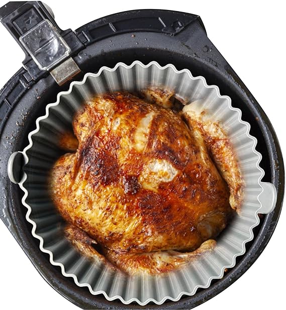 FORMA DE SILICONE - FRITADEIRA AIR FRYER, MICRO-ONDAS COM ALÇA