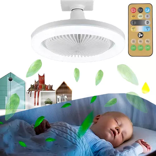 Ventilador de Teto com Luzes de Led Integradas