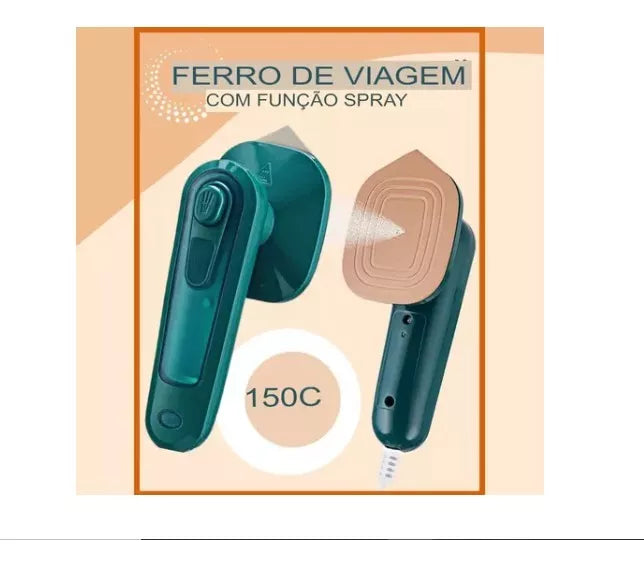 MINI FERRO DE PASSAR A SECO E VAPOR